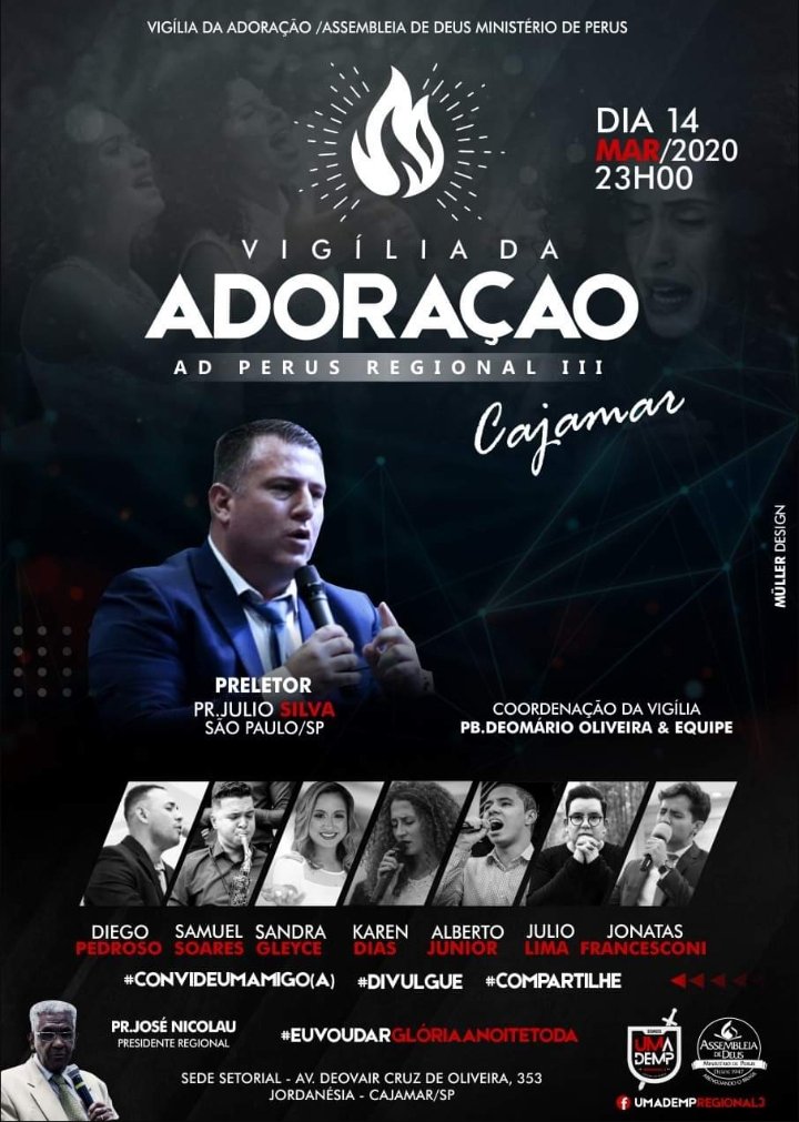 VIGÍLIA DE ADORAÇÃO, TEMPO DE BUSCA E ADORAÇÃO AO NOSSO DEUS, By Igreja  Fonte de Vida Cosmópolis